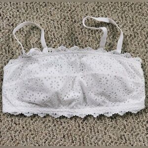 Target White Lace Bandeau Intimates